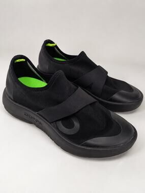 OOFOS OOmg eeZee Recovery Shoes Black Slip On Comfort EU 42 US Mens 9